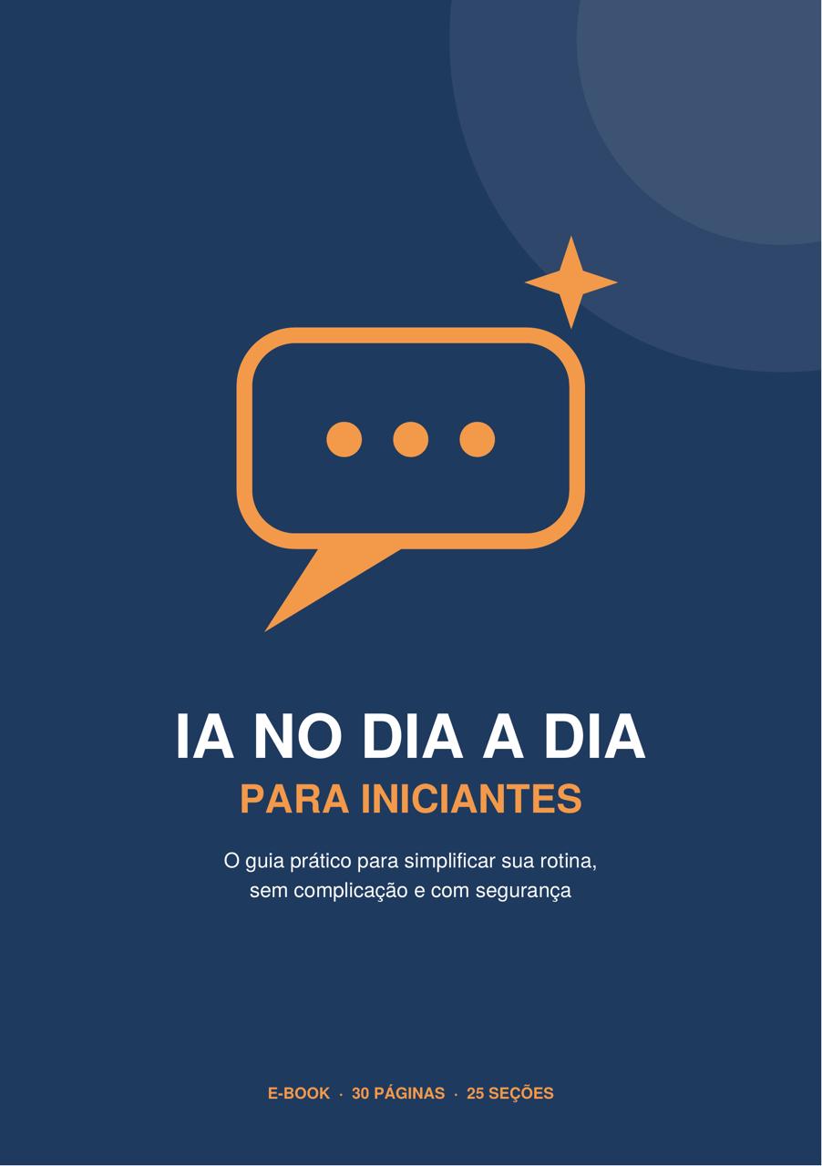 Capa do e-book IA no Dia a Dia para Iniciantes